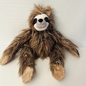 Trov Petting Zoo 1994 Sloth Cocobean 19" Brown Plush Stuffed Long Eyelashes New